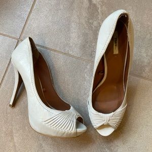 Zara White Heels